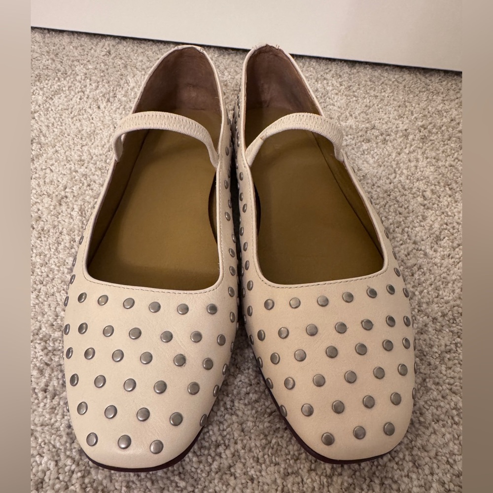 Madewell Greta Studded Ballet Flat Mary Jane Sz 8 - Picture 2 of 6